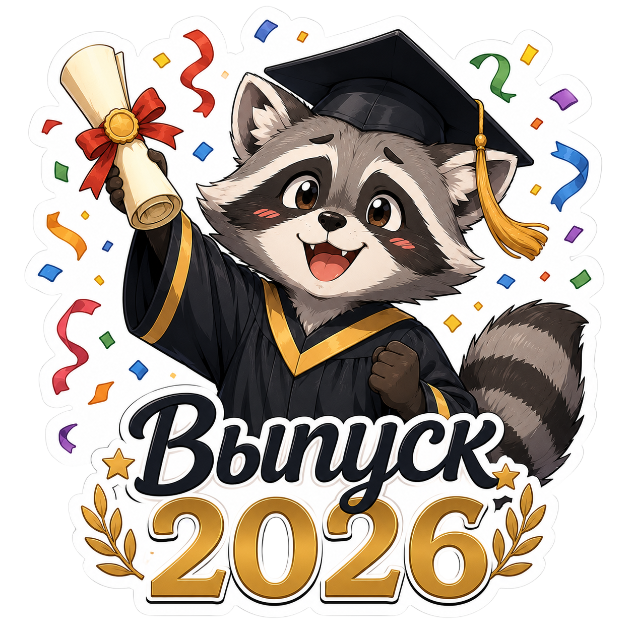 Стикер выпускник 2026 для MAX
